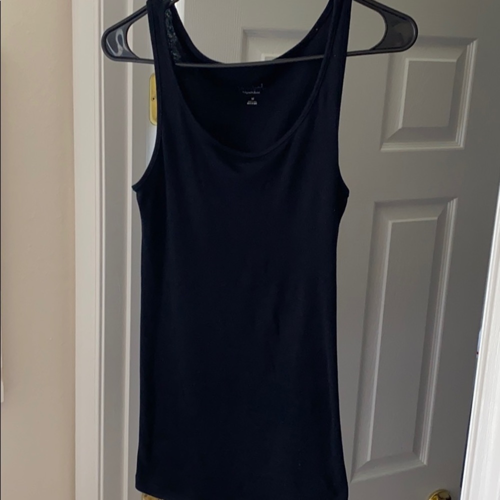 Black maternity tank
